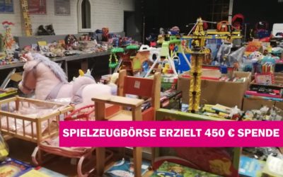 Spielzeugbörse erzielt 450 Euro Spende