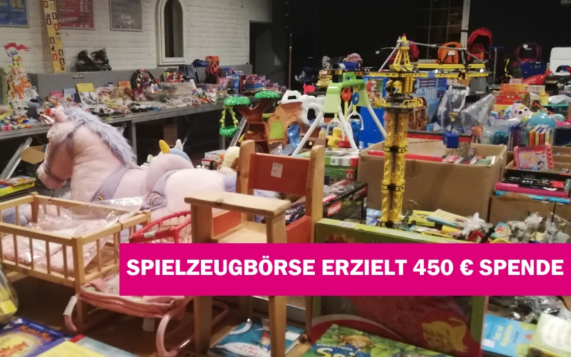 Spielzeugbörse erzielt 450 Euro Spende