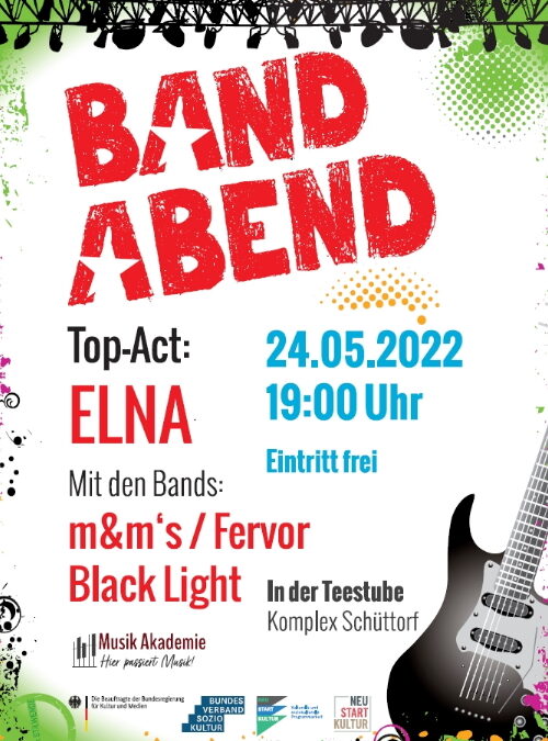 24.05.202219:00 UhrBand Abend der Musik Akademie – Top-Act: ELNA