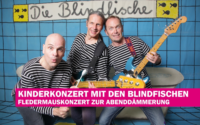 Die Blindfische geben Fledermauskonzert für Kinder