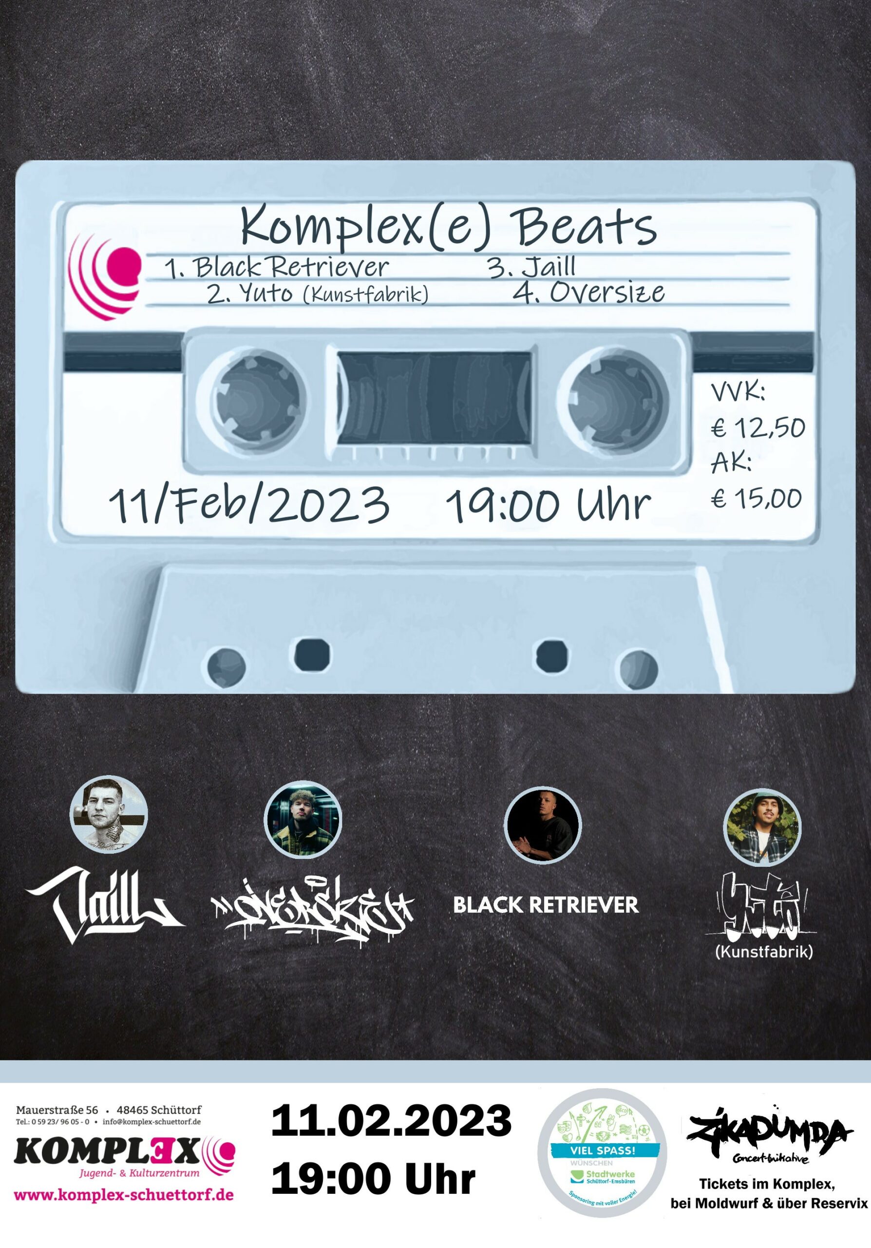 <b>11.02.2023</b><br>19:00 Uhr<br><b>Komplex(e) Beats</b>