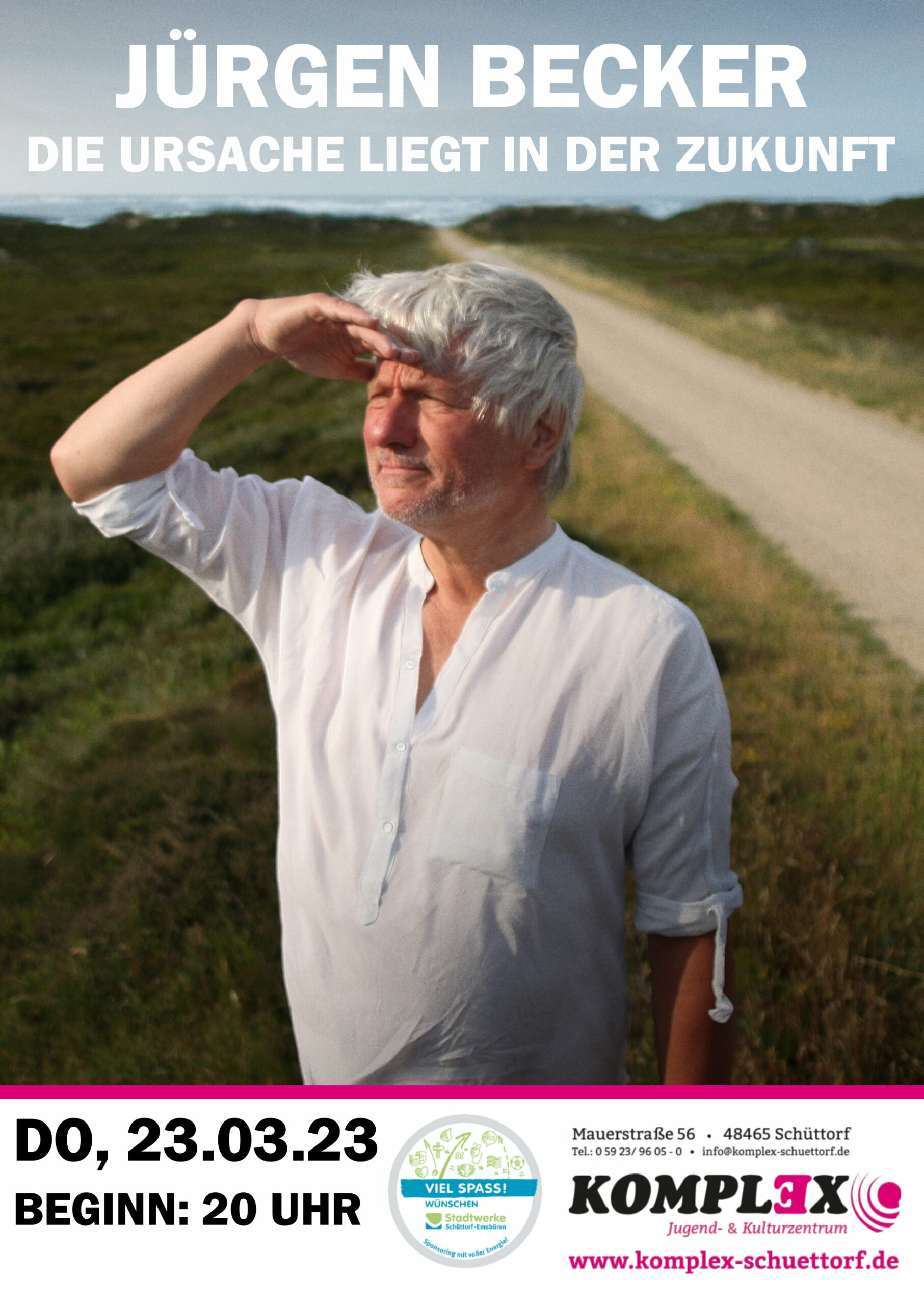 <b>23.03.2023</b><br>20:00 Uhr<br><b>Jürgen Becker – Die Ursache liegt in der Zukunft</b>