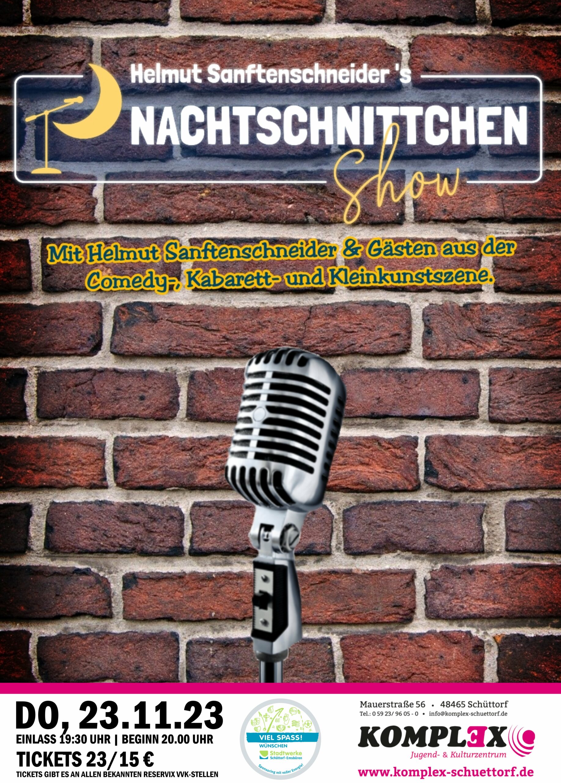 <b>23.11.2023</b><br>20:00 Uhr<br><b>Die Nachtschnittchen Show</b>