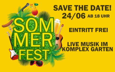 Sommerfest mit Live Musik im Komplex Garten